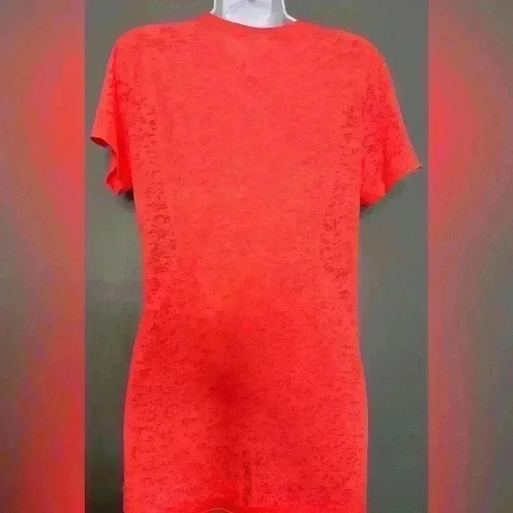 Soffe Coral/Pink V-neck Junior's Top (188) - Picture 5 of 11